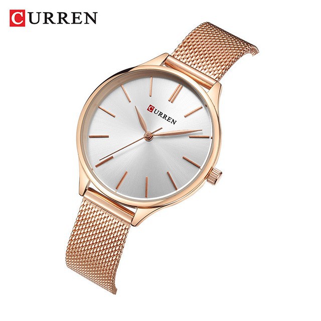 CURREN 9024 Jam Tangan Wanita Analog Stainless Steel Adjustable Clasp WATCHKITE WKOS