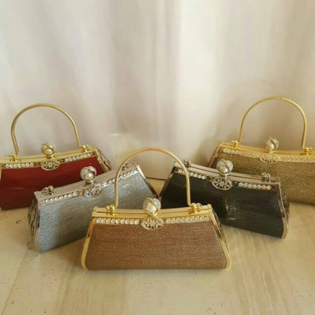 Tas Pesta Farnell Diamond 2746/2926 Clutch Kondangan Impor