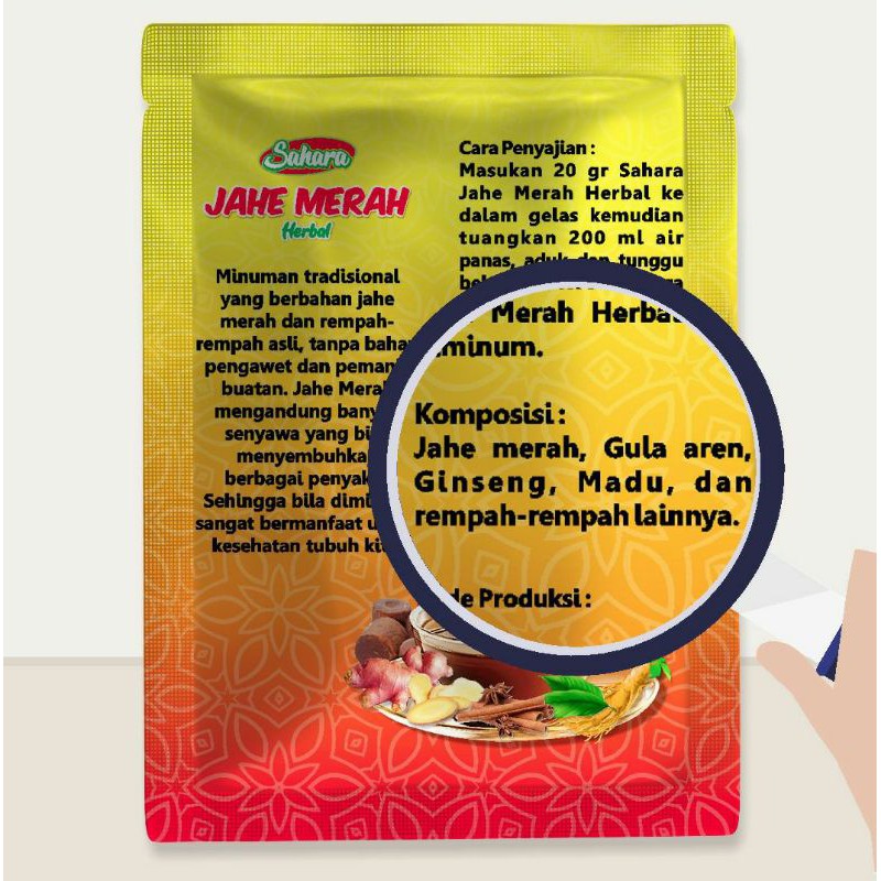 

MINUMAN INSTAN JAHE MERAH AMH DENGAN HABBATUSSAUDA, GINSENG DAN MADU