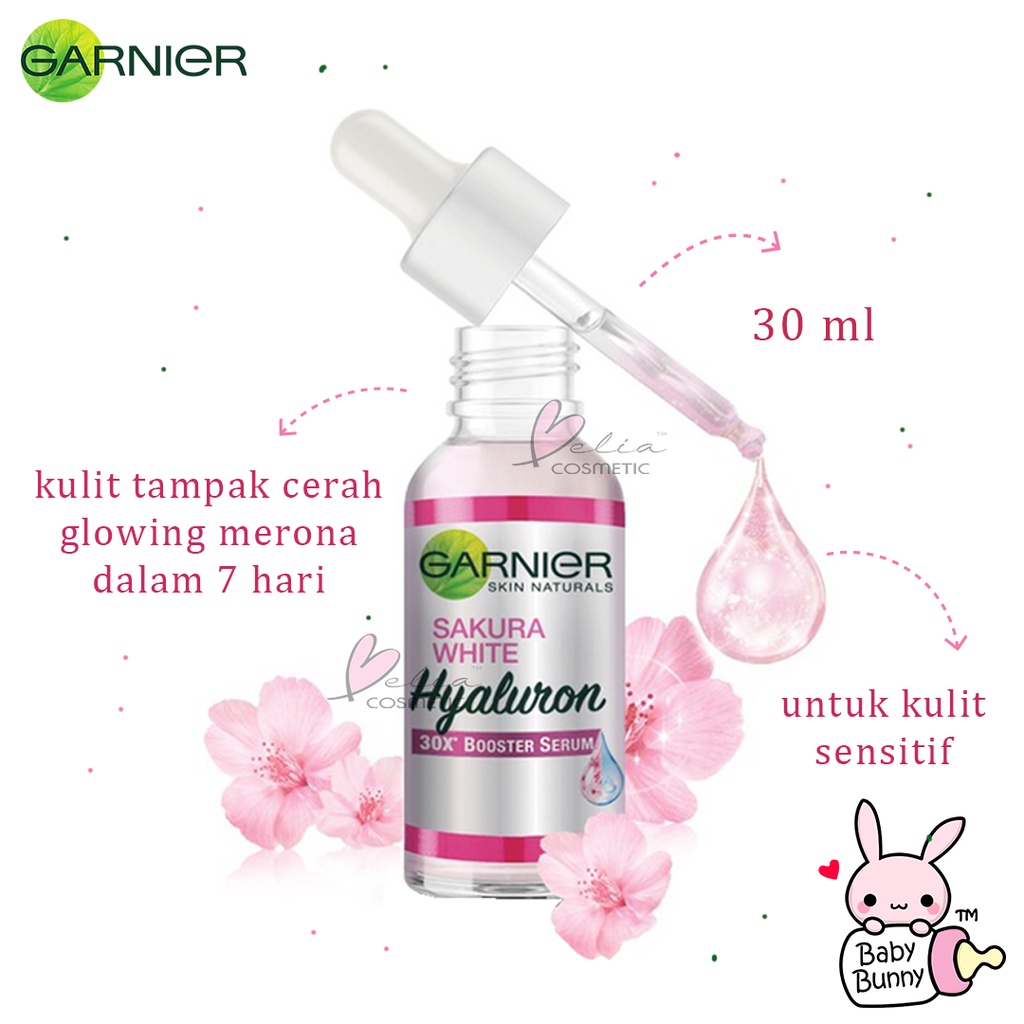 ❤ BELIA ❤ Garnier Serum Sakura White Hyaluron 30x Booster Serum 7.5mL | 30mL (✔️BPOM)