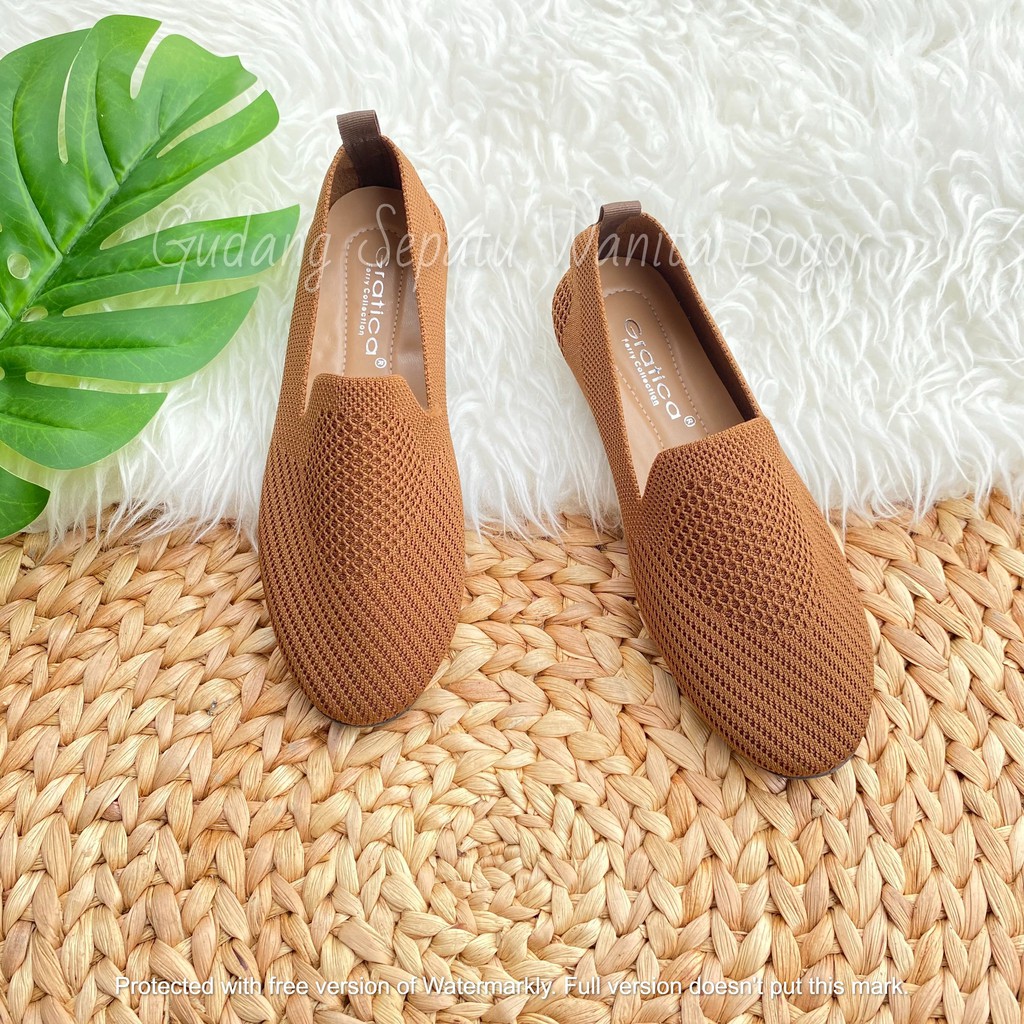 Gratica Sepatu Wanita Flat Shoes Balet Rajut Jane DR 3539