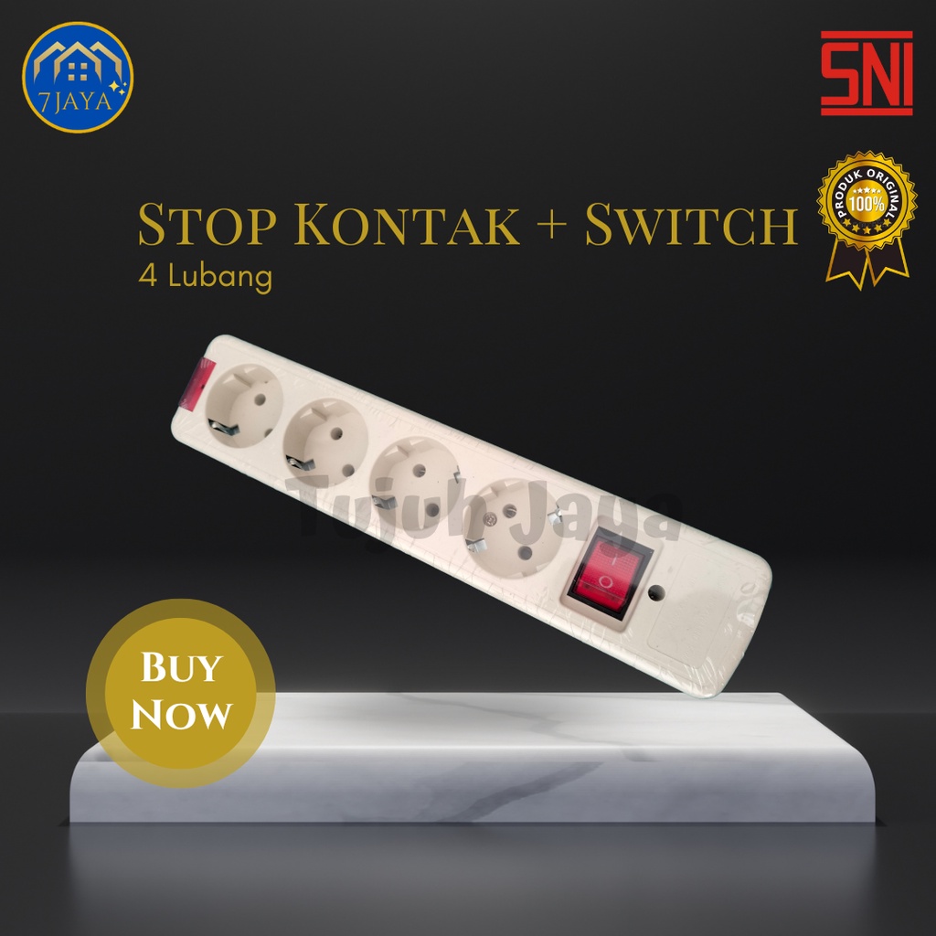 Stop Kontak Arde + Saklar
