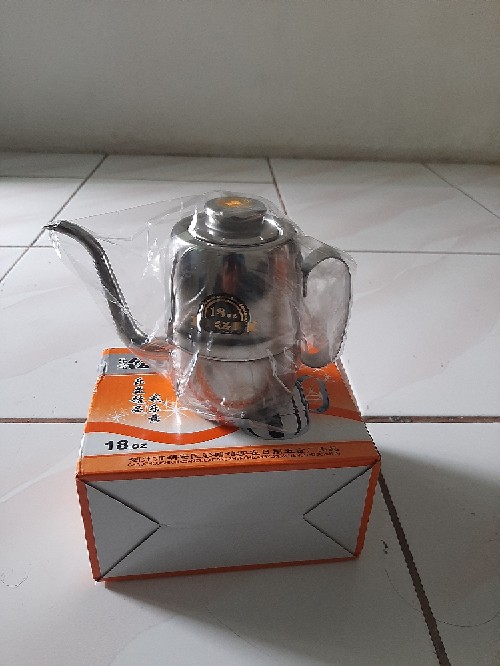 Olive Gooseneck Kettle Teko Leher Angsa Alat Kopi V60 Seduh Manual