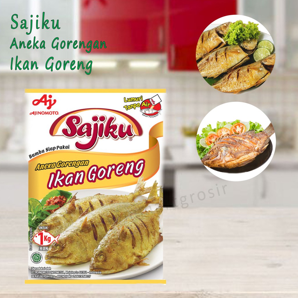 SAJIKU BUMBU SIAP PAKAI ANEKA GORENGAN IKAN GORENG 18g