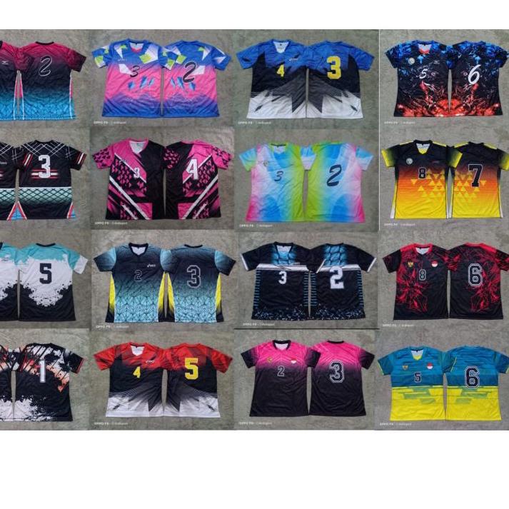 ☘ baju volly full printing lusinan/team cewek, jersey volly perempuan ☘
