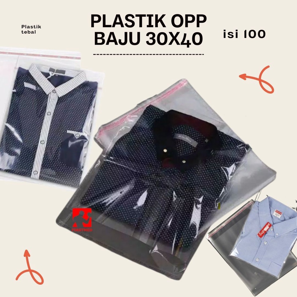 Jual Plastik Opp 30x40 Plastik Bening Bungkus Baju Plastik Kaca 30x40 Shopee Indonesia 4906