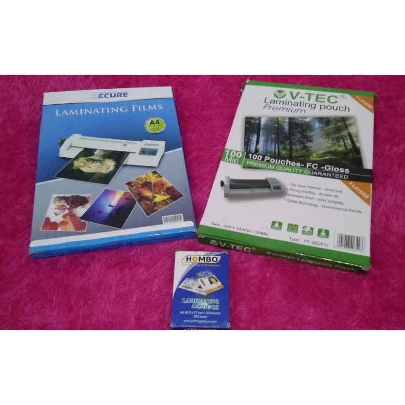 

Plastik laminating A4, F4, uk. KTP