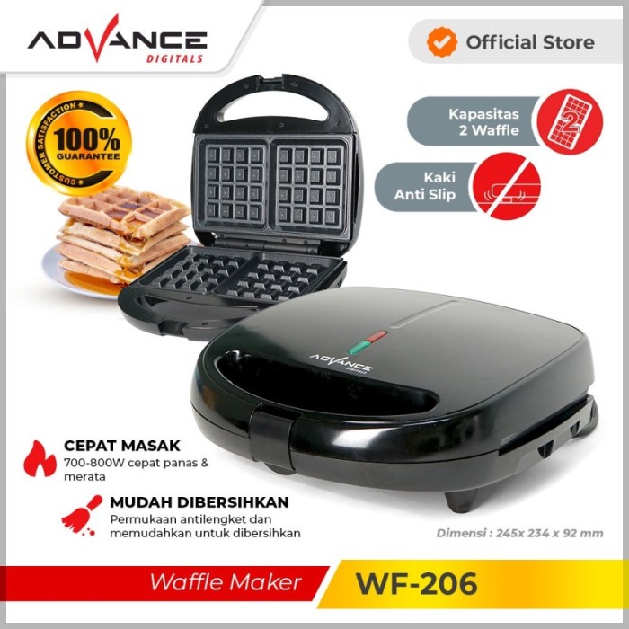 Advance Waffle Maker WF-101 / WF-206 Pemanggang Waffle