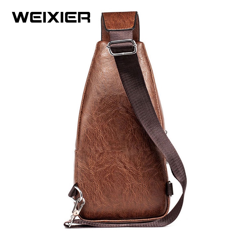 WEIXIER 9525 Tas Selempang Pria Kulit Shoulder Bag Premium WK-SBY