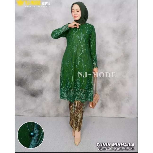 Kk Set Tunik Tille Pesta Modern 2022//Setelan Tunik Kekinian//kebaya gamis modern//baju kebaya termu