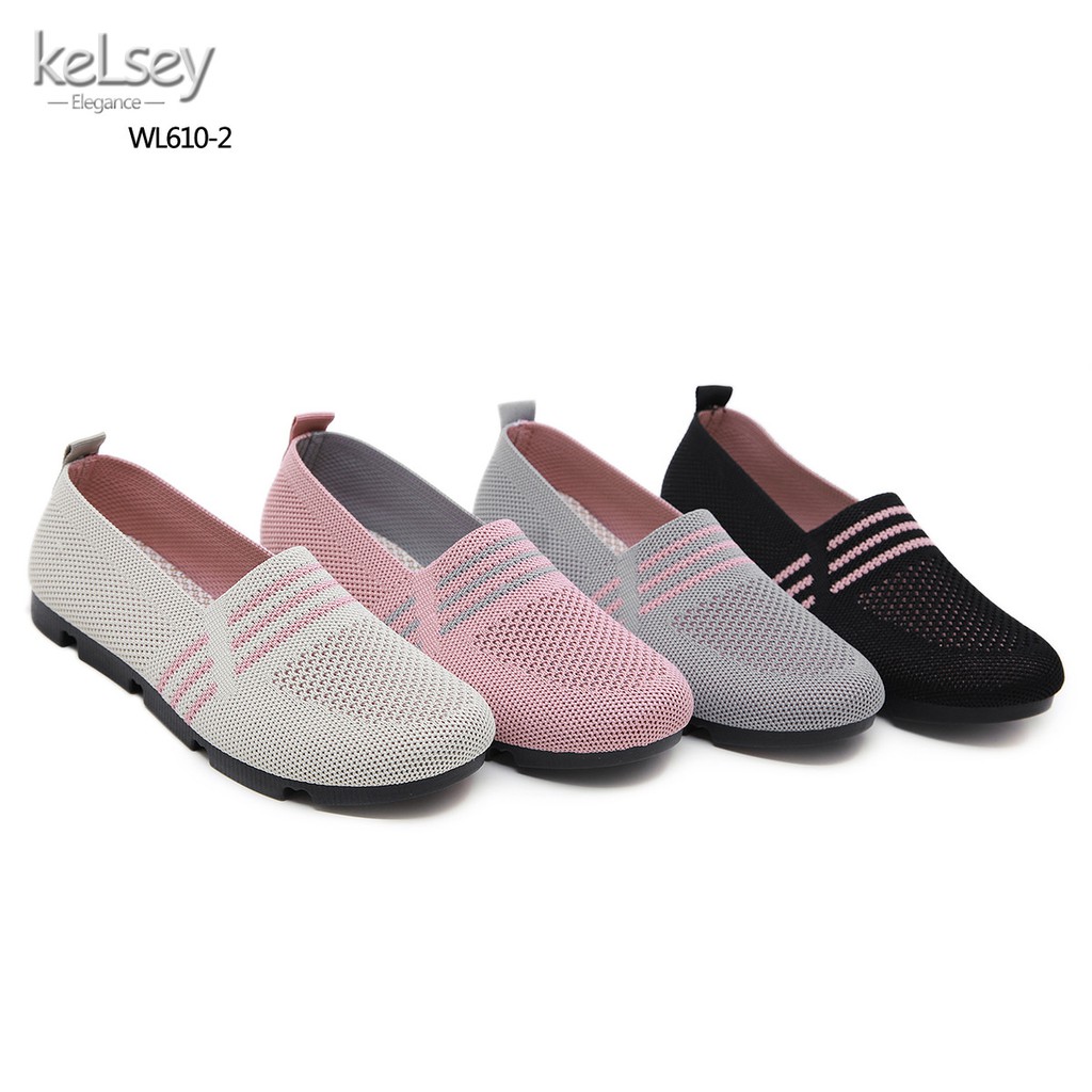 CK01 KeLsey POPPY FLYKNIT FLATS WL610-2 SEPATU WANITA SEPATU IMPOR