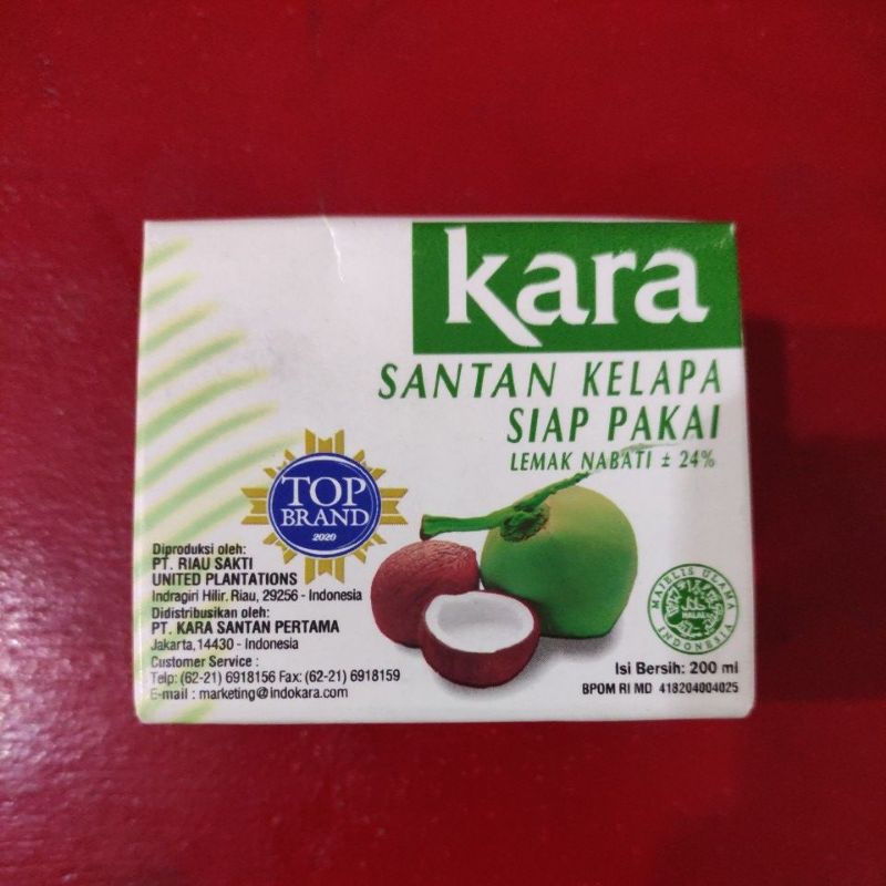 

kara santan kelapa 200ml