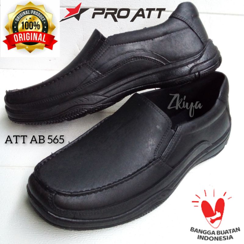 Sepatu Karet Pria ATT AB 505/Sepatu Karet Pria ATT Hitam/Sepatu Slip on Pria/Sepatu Anti Air