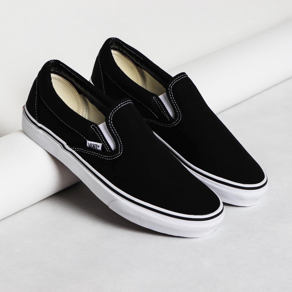 Vans Slip On Classic Black White Global Original