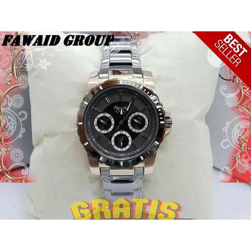 BEST SELLER JAM TANGAN WANITA ALEXANDRE CHRISTIE AC 6141 WANITA SPORTY SOFT ROSEGOLD GREY ORIGINAL