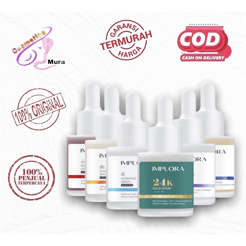*serum wajah* ⚡️ TERLENGKAP -  implora serum - serum implora / serum wajah implora || serum implora 24 k gold