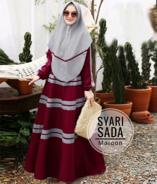 JC ZR syari sada / Set gamis Syari terbaru / Maxi syari wanita muslimah murah