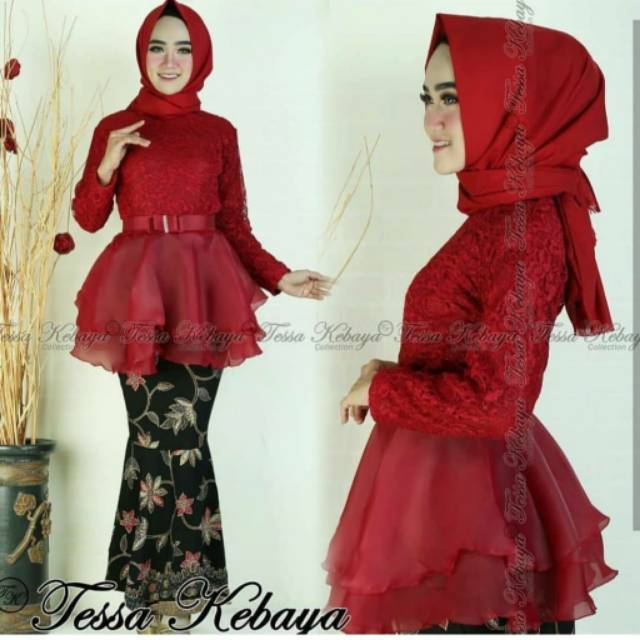 KEBAYA MODERN  SABYAN ORGANZA KEBAYA MODERN KEBAYA WISUDA KEBAYA KARTINI KEBAYA BRUKAT
