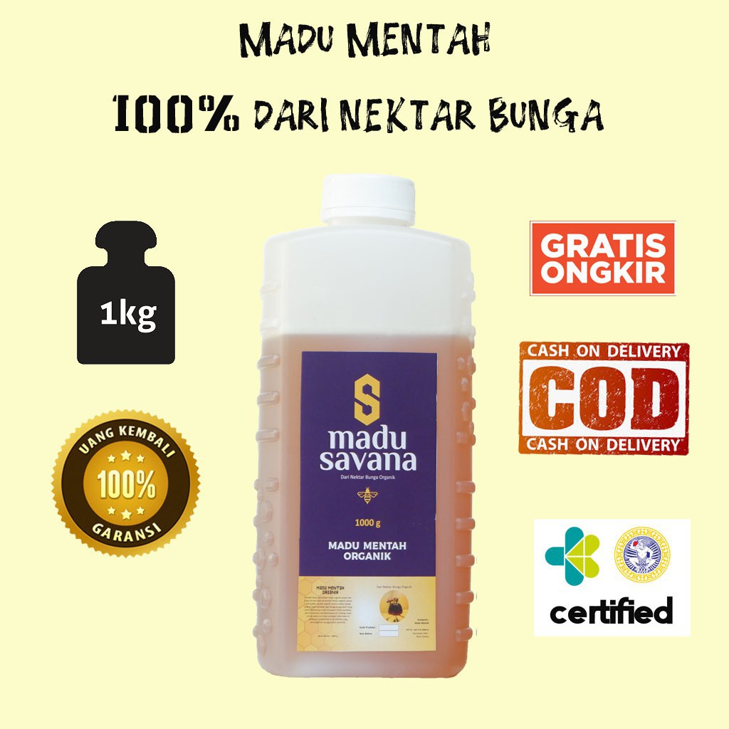 

Nektar Kapuk Nektar Kapuk LB - Madu Randu Sahl Super Premium 1 Kg Madu Savana Madu Savana