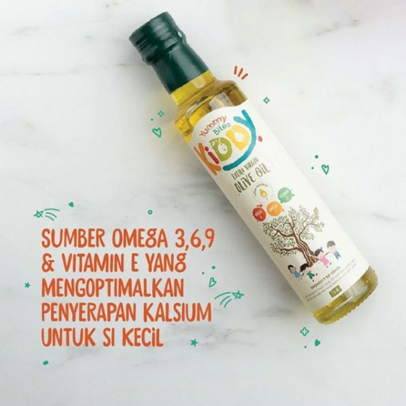 Yummy bites kiddy olive oil EVOO 250ml/ minyak zaitun