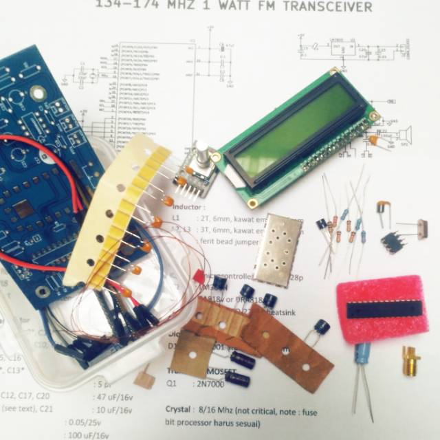 Kit VHF transceiver KH001 SA818 (tanpa modul display)