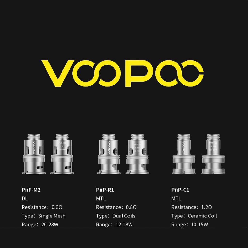 VOOPOOO VINCI Coil Mod Pod Kit 0.3ohm 0.45ohm 0.6ohm PnP-VM1 Mesh Coil Vape Occ  5PCS/kotak  VINCI X