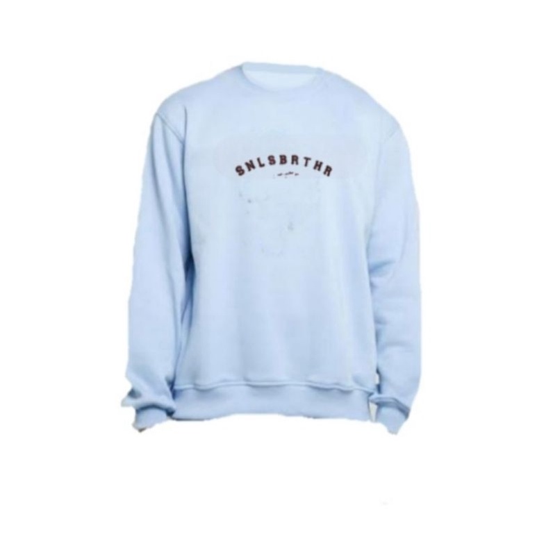 Crewneck|| Sweatshirt Oversize|| Varsity Baby Blue || ENTHUSIATS