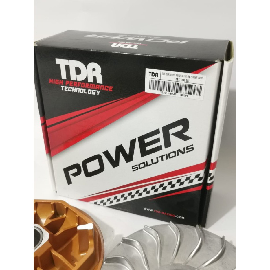 PULY PULLEY PULI CVT SET GOLDEN TEFLON YAMAHA XMAX 250 TDR RACING BALAP THAILAND ORI SPAREPART MTR