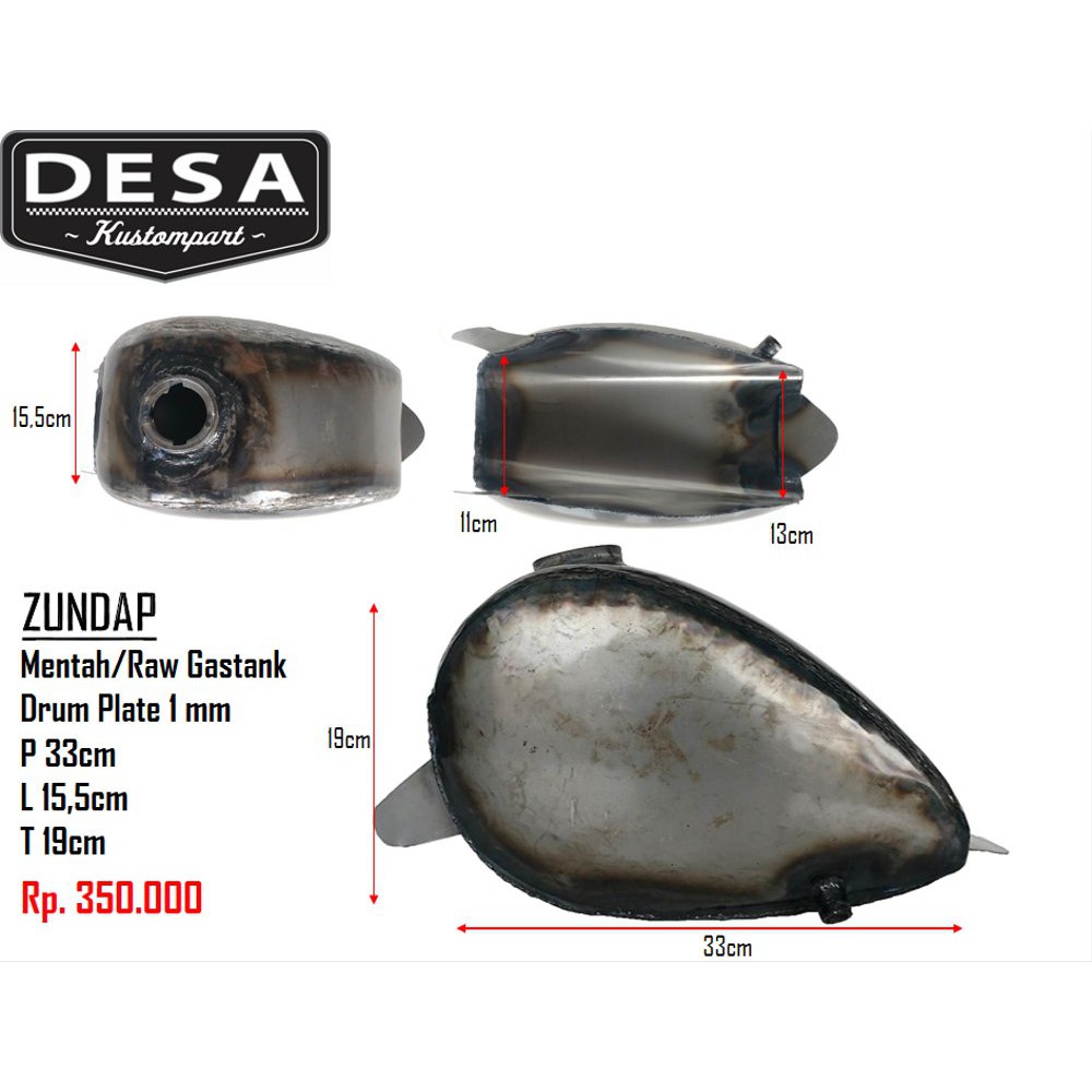 Tangki Custom Mentah Zundap Drum mki14584