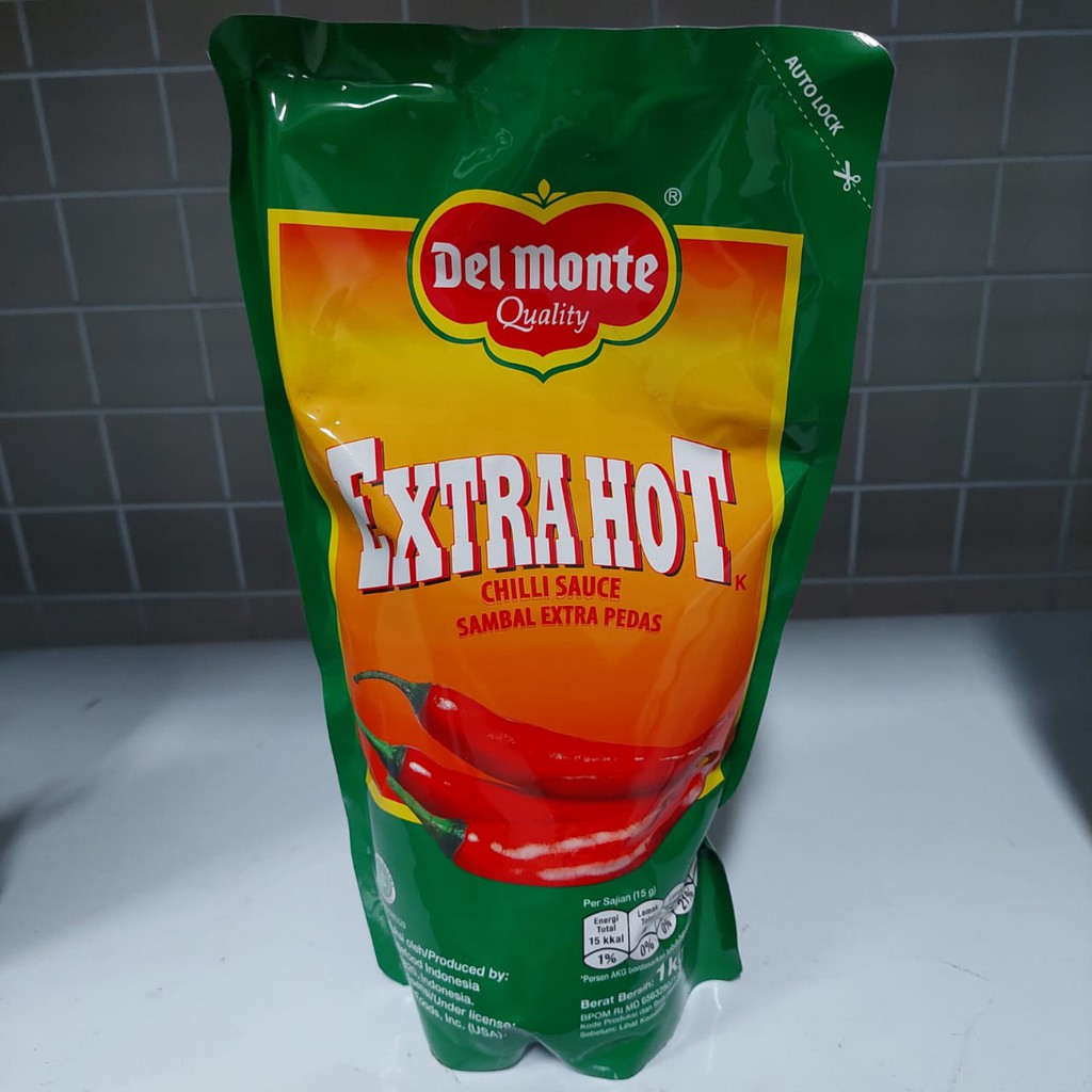 

Delmonte Saus Sambal Extra Hot Pouch 1 Kg