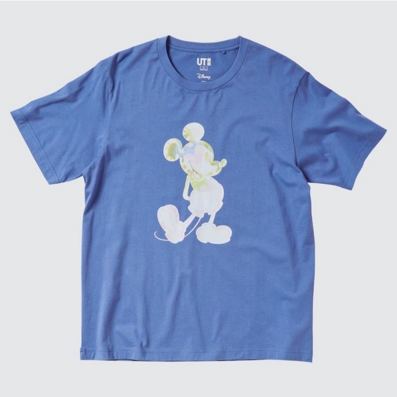 UNIQLO - UT Mickey Stands Lengan Pendek, Blue