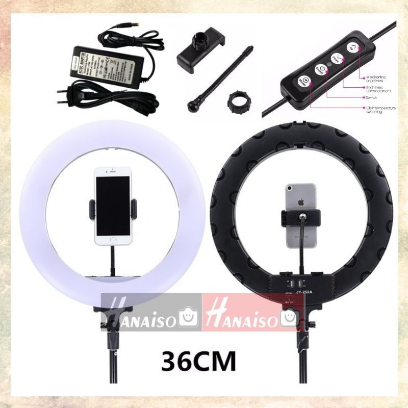 Medan Termurah Ringlight REMOTE Lampu Ring Light MUA LED 36cm 32cm 33cm 30cm 5600K Dimmable 30W 12&quot; 14&quot; 15&quot; 36 32