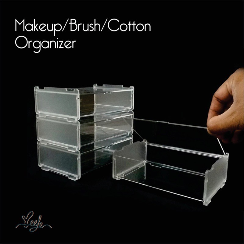 Single Box acrylic makeup organizer kotak aksesoris akrilik