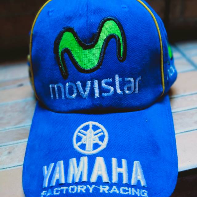 Topi Baseball Casual Topi Bordir Otomotif MotoGP Yamaha Movistar VR46