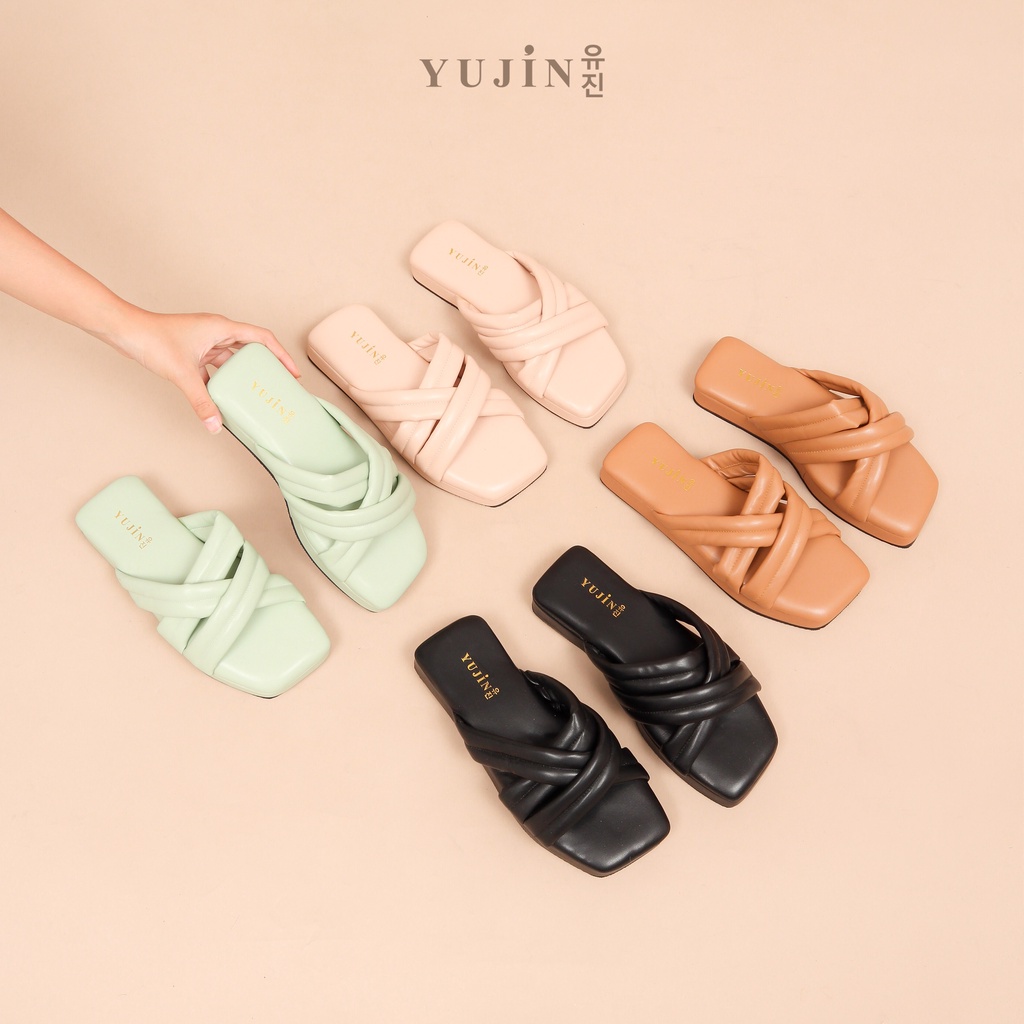 YUJIN Sendal Platform Wanita Haruka Korean Fashion Sandals