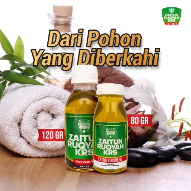 Minyak zaitun ruqyah KRS (80gram&120gram)