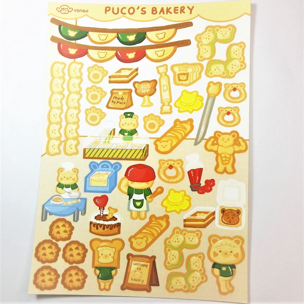 

PUCO'S BAKERY STICKER SHEET