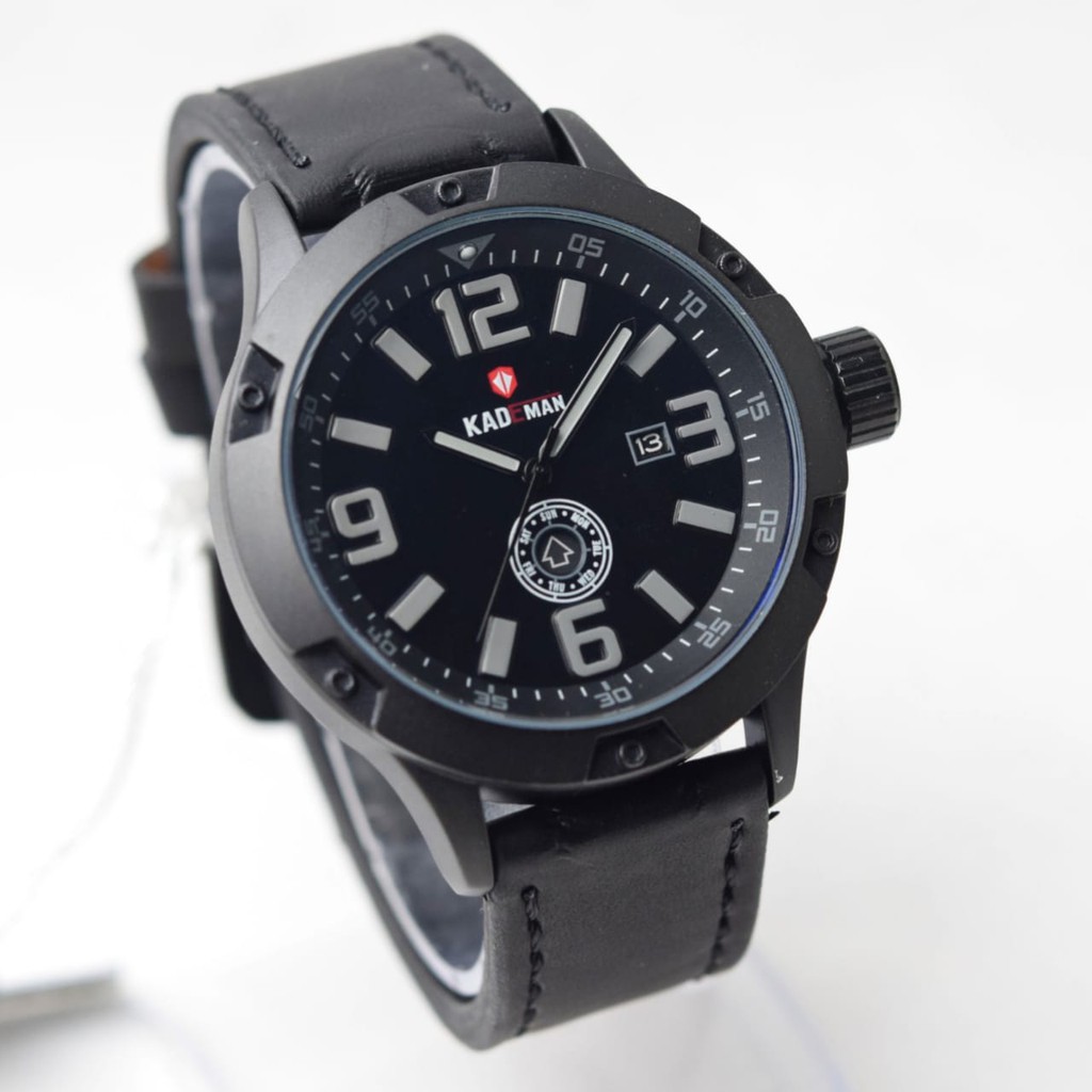 Jam Tangan Pria Kademan Casual Kulit Sport