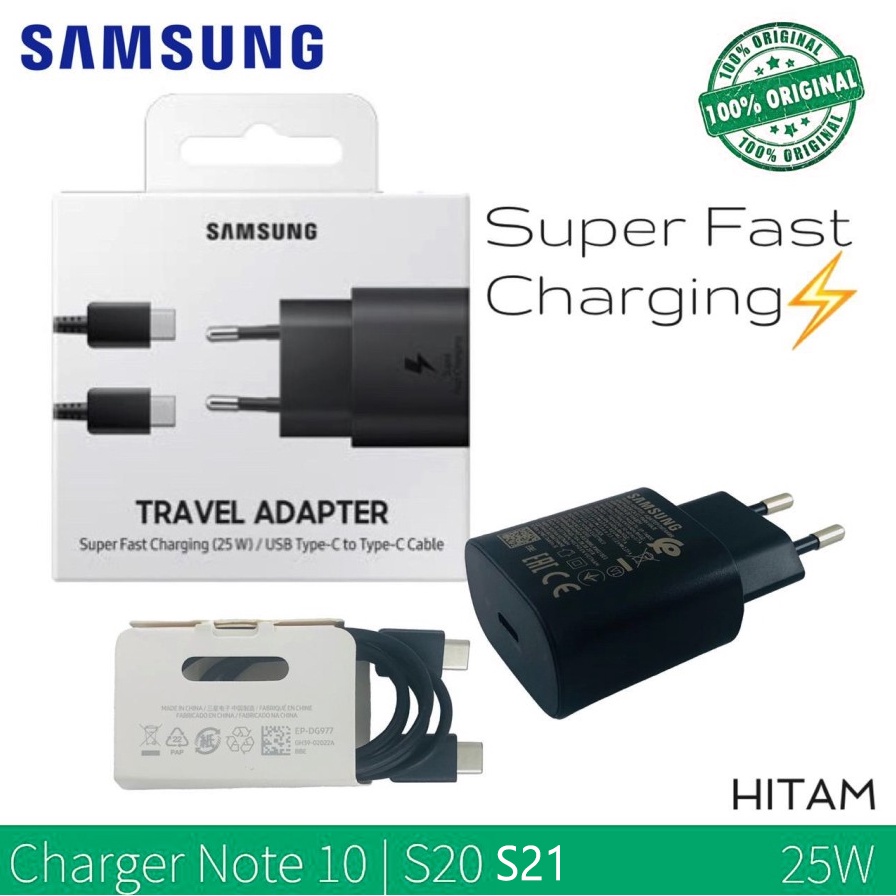 NEW Fast Charging 25W Samsung Note 10 hp Galaxy 10+ A70 A80 Original 2019 11 Casan Carger Type c