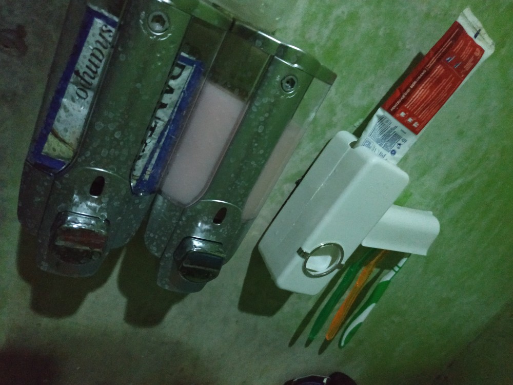 Dispenser Sabun Tempat Sabun Cair Double Tabung Soap Dispenser