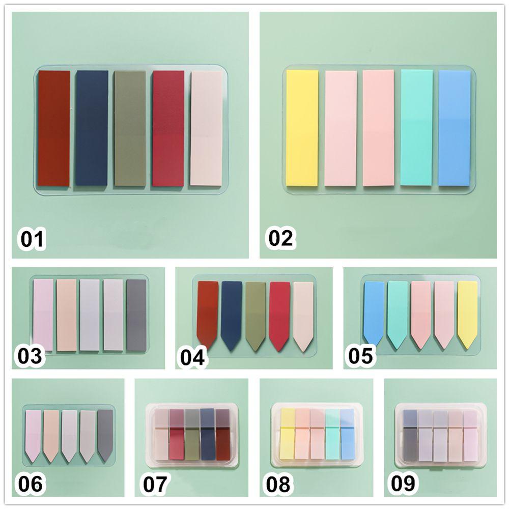 CHOOKYY 100lembar Sticky Notes Bookmark Novelty Tab Strip Label Titik Kunci Paster Stiker