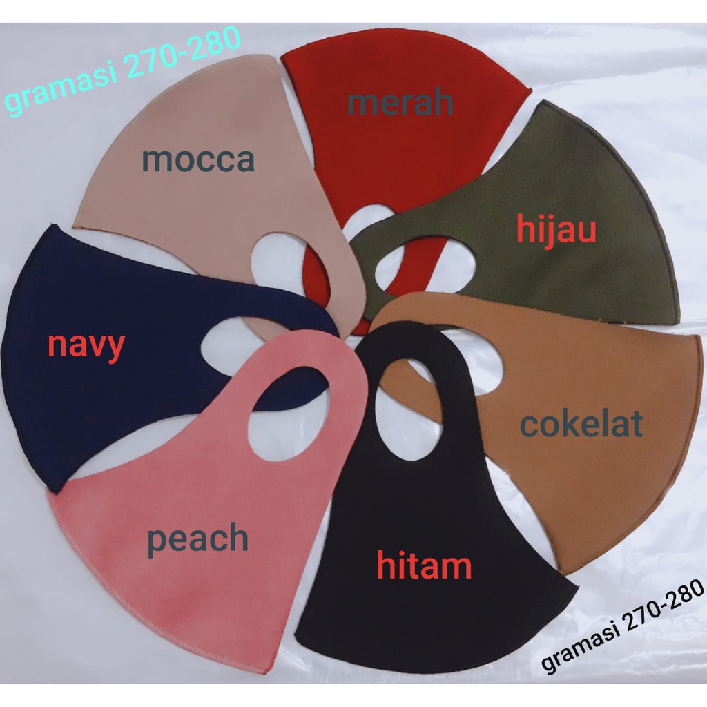 Masker scuba / Masker dewasa / Bisa dicuci / Masker kain / Biker mask / Masker non medis