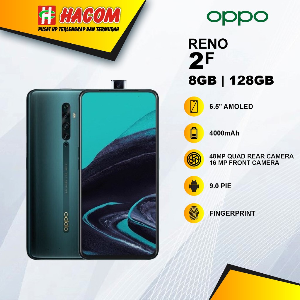 Promo Cuci Gudang Hp  HP OPPO RENO 2F RAM 8 ROM 128 GARANSI RESMI  Hp Murah