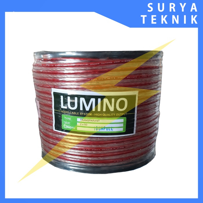 Kabel Transparan 2x50 1 Roll / Kabel Audio 2x50 1 Roll / Kabel Listrik 2x50 1 Roll