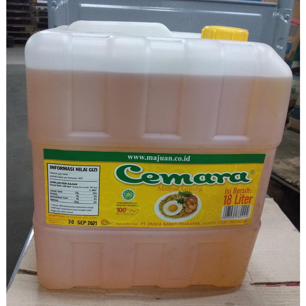 

minyak goreng cemara 18liter per jerigen