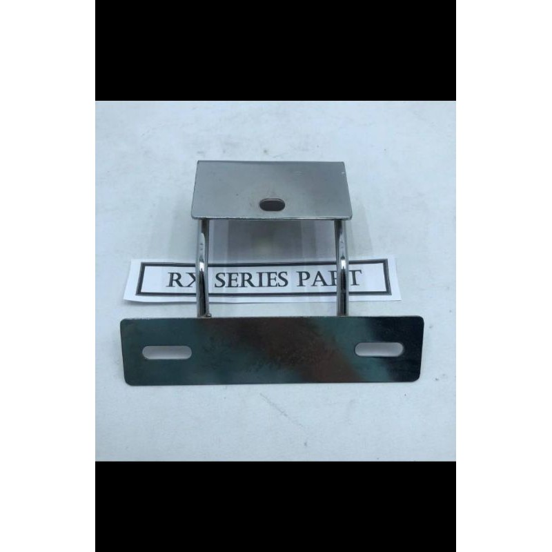 breket dudukan lampu LED rx king plus plat nomor chrome model bandung style