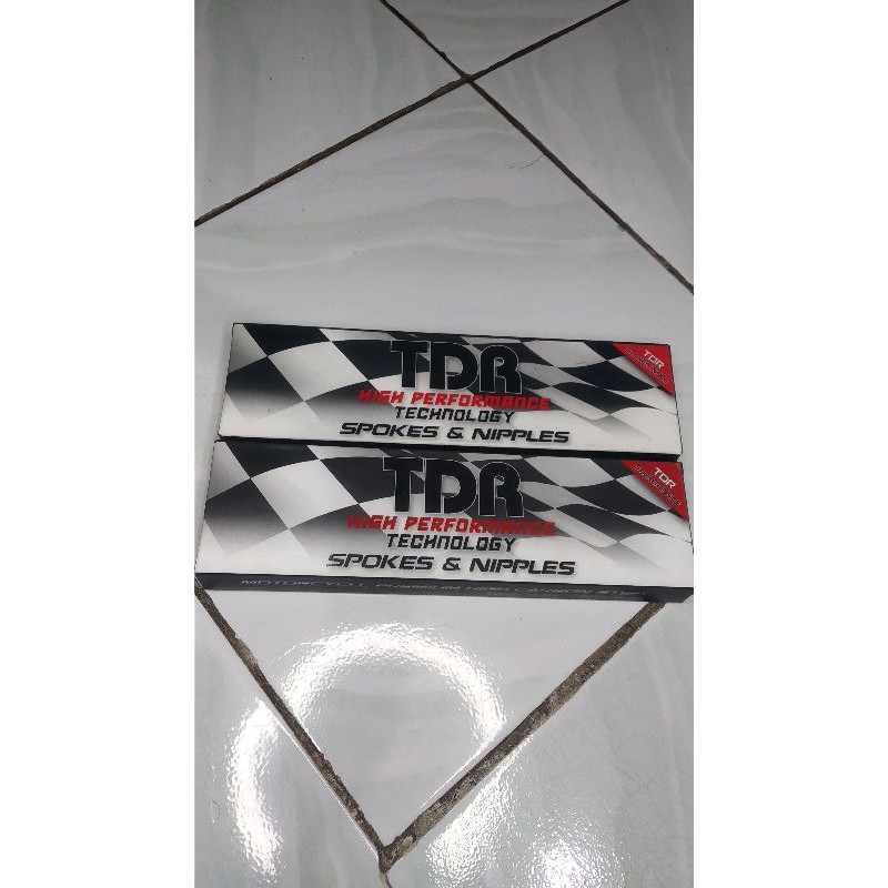 JARI JARI TDR CHROME 1 Set Depan Belakang untuk Velg 17 Honda VARIO, BEAT FI, Megapro