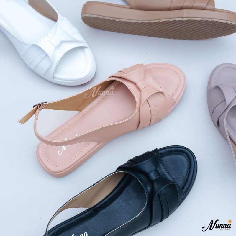 SEPATU LUNA BY NUNNA | Slip Semi Flat Luna Shoes ori by Nunna