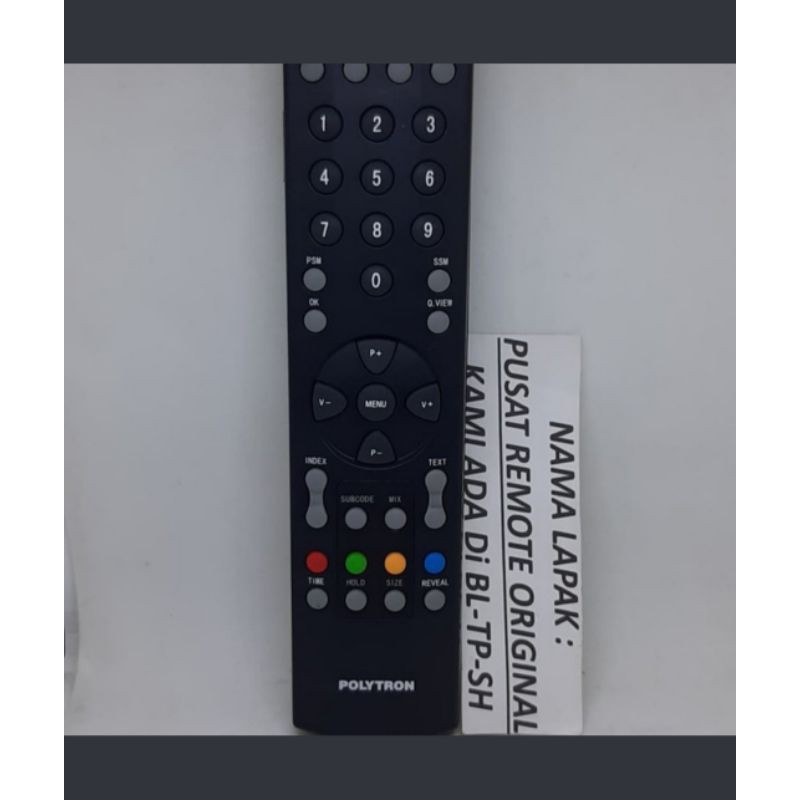 REMOTE REMOT TV POLYTRON LED LCD ORIGINAL ASLI