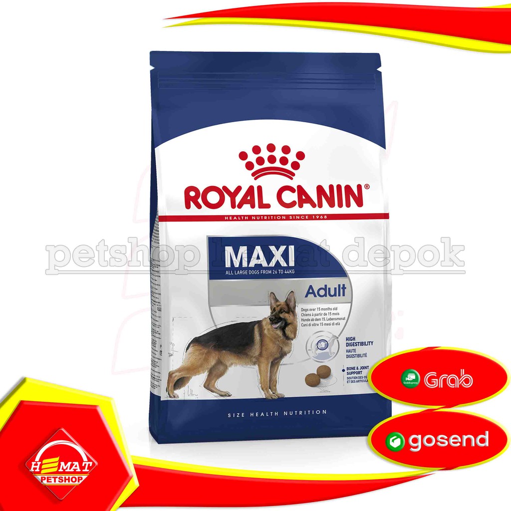 [Gosend] Royal Canin Maxi Adult 15 Kg Makanan Anjing dewasa besar RC 15Kg